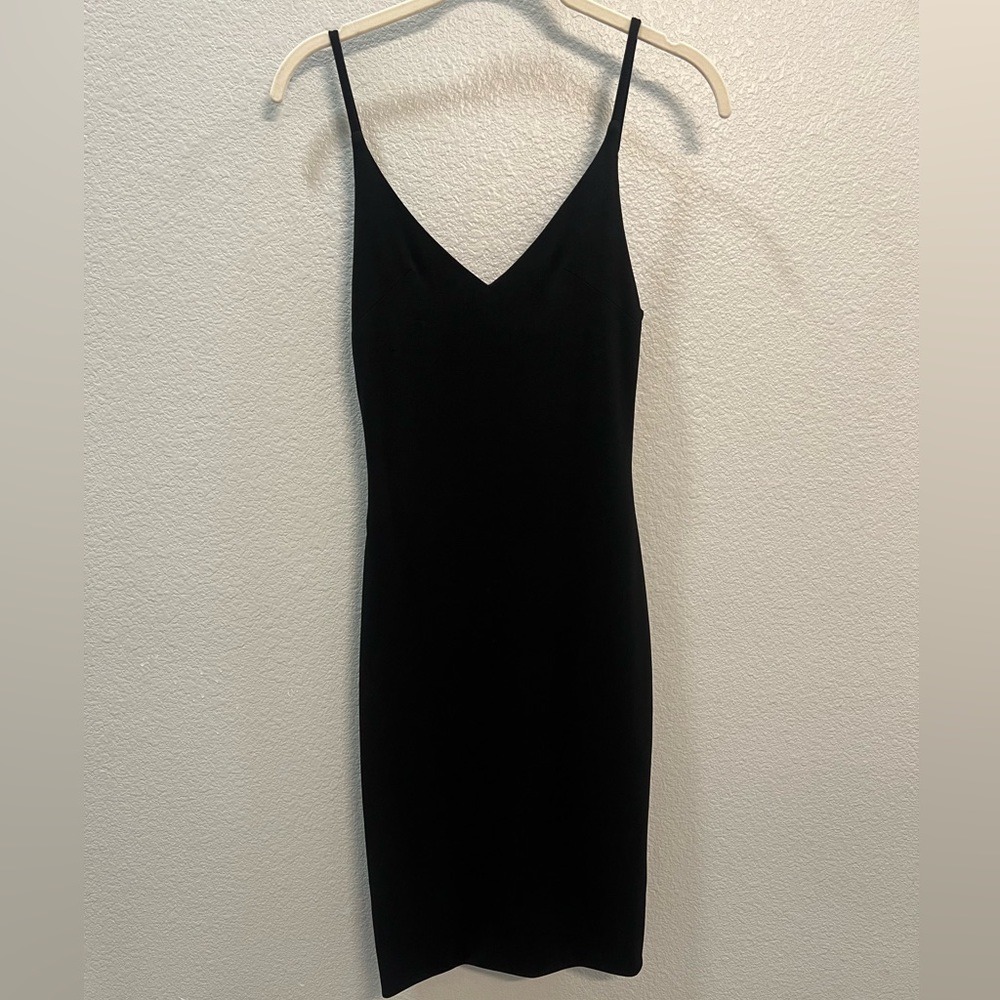 Black fitted dress